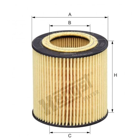 HENGST Oil Filter, E61Hd215 E61HD215